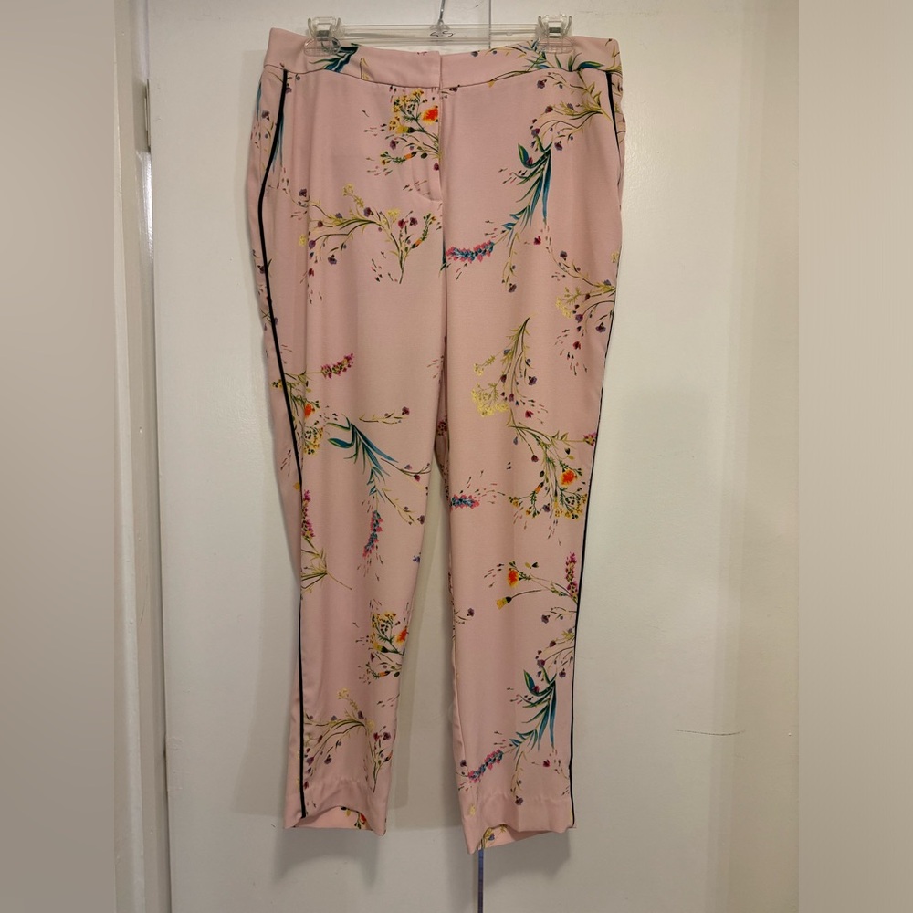 Worthington Women's Light Pink Floral Ankle Dress Pants Size 6